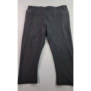 Reebok Black Capri Leggings Stretch Activewear Workout Pants Size Xl